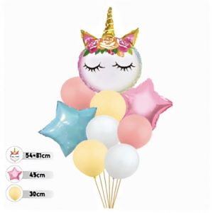 SET 9 BALOANE CU UNICORN