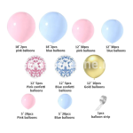 SET ARANJAMENT BALOANE - GENDER REVEAL BOY OR GIRL CU CARUCIOR SI BEBELUSI