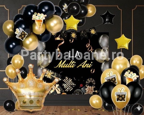 SET ARANJAMENT BALOANE LA MULTI ANI CU BACKGROUND