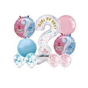 SET BALOANE FOLIE SI LATEX TEMATICA GENDER REVEAL BOY OR GIRL