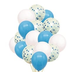 Set 15 baloane latex cu confetii
