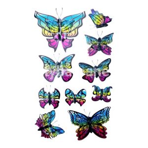SET FLUTURI SI FLORI 3D CU BANDA DUBLU ADEZIVA COD F9