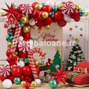 SET GHIRLANDA BALOANE TEMATICA CRACIUN