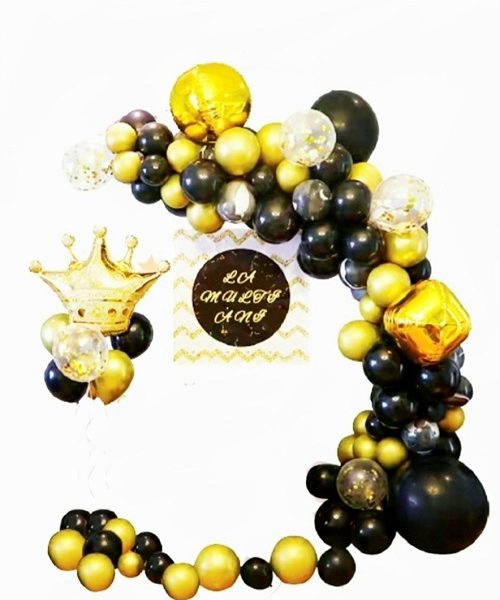 SET GHIRLANDA CU BALOANE NEGRE