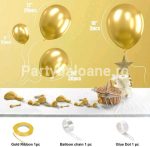 SET GIRLANDA CU BALOANE AURIU CHROME COD 540 - imagine 2