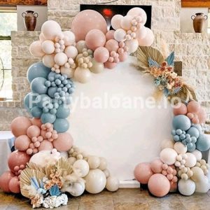 SET GIRLANDA CU BALOANE ROZ