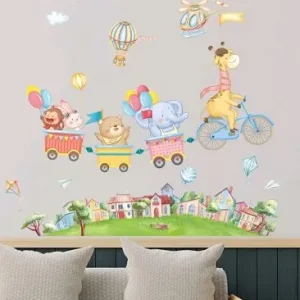 STICKER DECORATIV PENTRU PERETE - ANIMALUTE SAFARI - COD 138