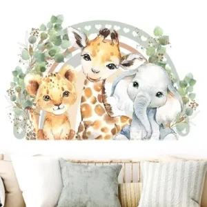 STICKER DECORATIV PENTRU PERETE - ANIMALUTE SAFARI COD 290