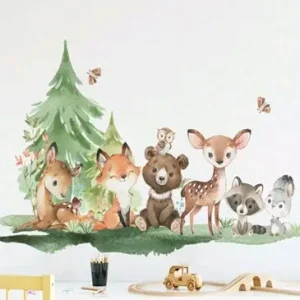 STICKER DECORATIV PENTRU PERETE - ANIMALUTELE PADURII COD 242