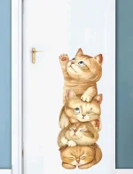 STICKER DECORATIV PENTRU PERETE - PISICUTE
