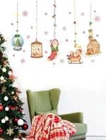 STICKER DECORATIV PENTRU PERETE SAU GEAM - CRACIUN - COD 11