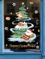 STICKER DECORATIV PENTRU PERETE SAU GEAM - CRACIUN - COD 12