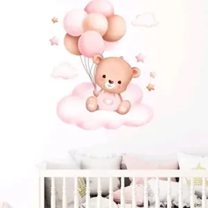 STICKER DECORATIV PENTRU PERETE – URSULET CU BALOANE COD 305
