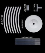 SUPORT PENTRU BALOANE - CERC CU PICIOR 163 CM - imagine 5