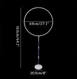 SUPORT PENTRU BALOANE - CERC CU PICIOR 163 CM - imagine 3