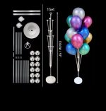 SUPORT DIN PLASTIC PENTRU 13 BALOANE - 130 CM