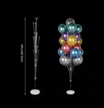 SUPORT DIN PLASTIC PENTRU 19 BALOANE - 160 CM