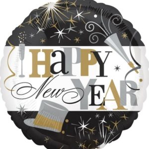 Balon folie Happy new year