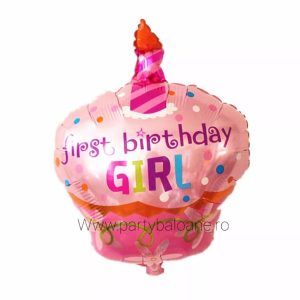 Balon folie figurina tort , Happy Birthday - 65 cm