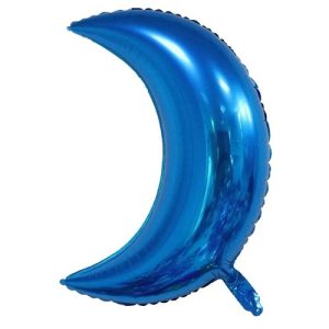 BALON FOLIE SEMILUNA ALBASTRA 70 CM