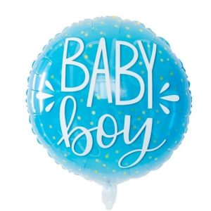 BALON FOLIE BABY BOY BLEU - 60 CM