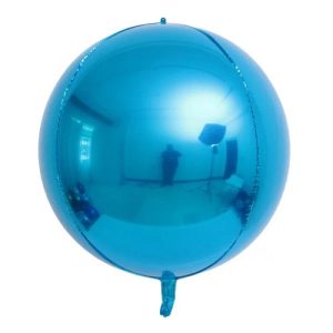 BALON FOLIE SFERA , ORBZ 3D ALBASTRU 55 CM