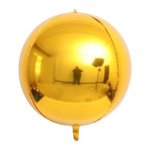 BALON FOLIE SFERA , ORBZ 3D AURIU 55 CM