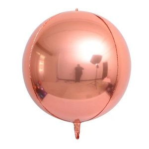 BALON FOLIE SFERA , ORBZ 3D ROSE GOLD 55 CM