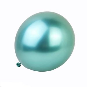 BALON JUMBO VERDE CHROME - 50 CM
