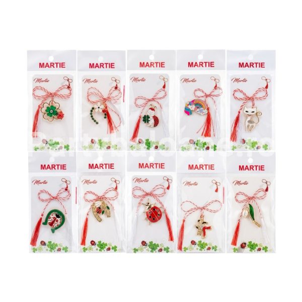 Set 10 Broșe Mărțișor ambalate individual