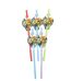 Set 10 Paie Petrecere Zootopia – Accesorii Colorate Băuturi Aniversare Copii Set de 10 paie din carton ecologic pentru petrecerea copiilor