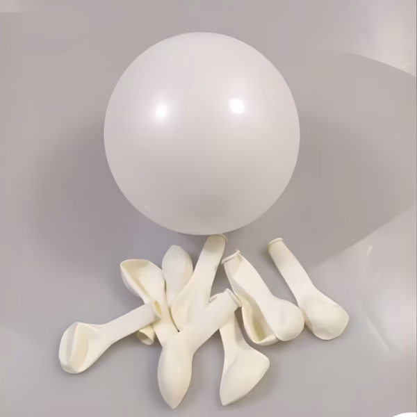 Set 100 Baloane Latex Albe (30 cm) Calitate Superioară pentru Arcade Pachet de 100 baloane din latex gros