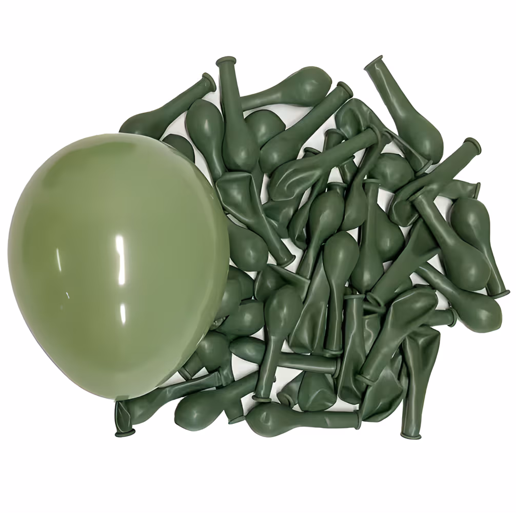Set 100 Baloane Latex Green Avocado (Verde Avocado) 26 cm Imagine cu diferenta de culoare