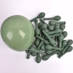 Set 100 Baloane Latex Macaron Kaki (30 cm) Decor Verde Pachet de 100 baloane din latex de 30 cm