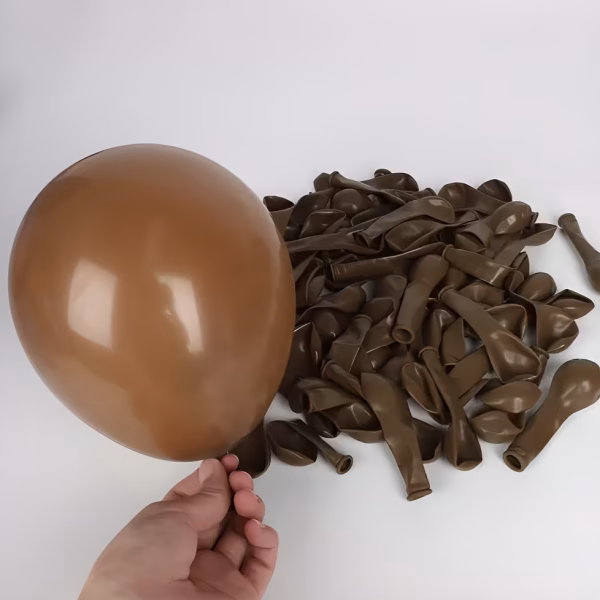 Set 100 Baloane Latex Maro Deschis Retro 30 cm I Premium Un balon din latex de 30 cm