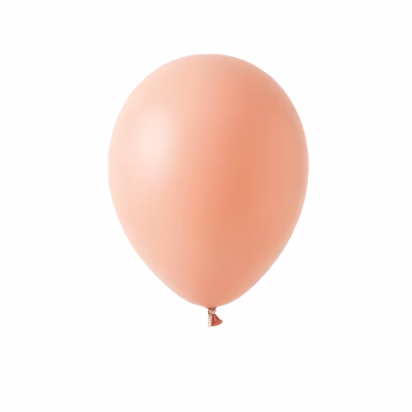 Set 100 Baloane Latex Piersică Retro Portocaliu Deschis (30 cm) Decor Boho Balon din latex umflat in nuanta calda si eleganta piersica retro