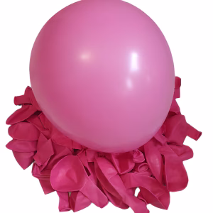 Set 100 Baloane Latex Roz Fucsia (30 cm) Decor Petrecere Fete Balon din latex de 30 cm