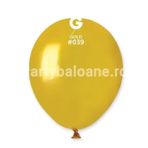 Set 100 baloane latex auriu sidefat 13 CM – COD 039