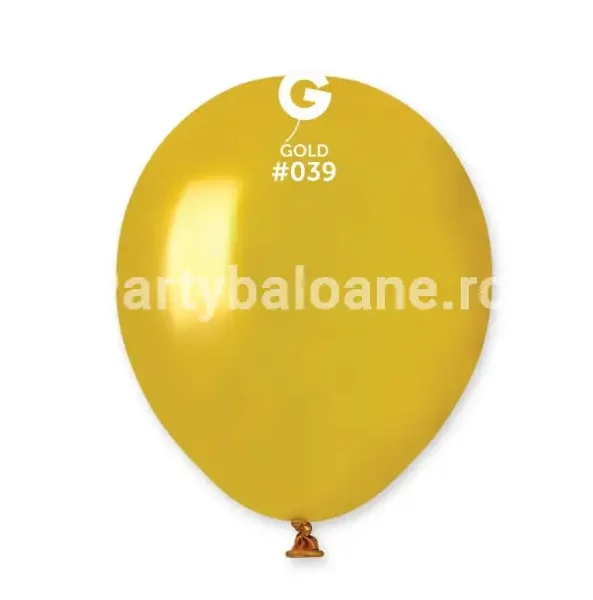Set 100 baloane latex auriu sidefat 13 CM – COD 039