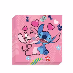Set 20 Șervețele Stitch (Disney Lilo & Stitch) – Roz