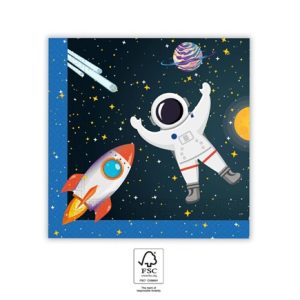 Set 20 servetele FSC Rocket Space party Astronaut