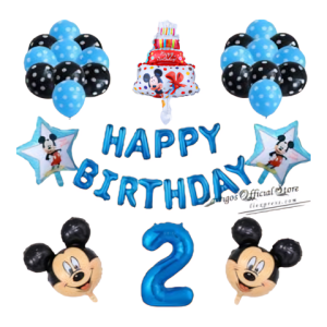 Set 26 baloane cu cifra 2 si banner