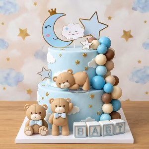 Set 27 Toppere Tort 3D Ursuleți și Cuburi BABY – Bile