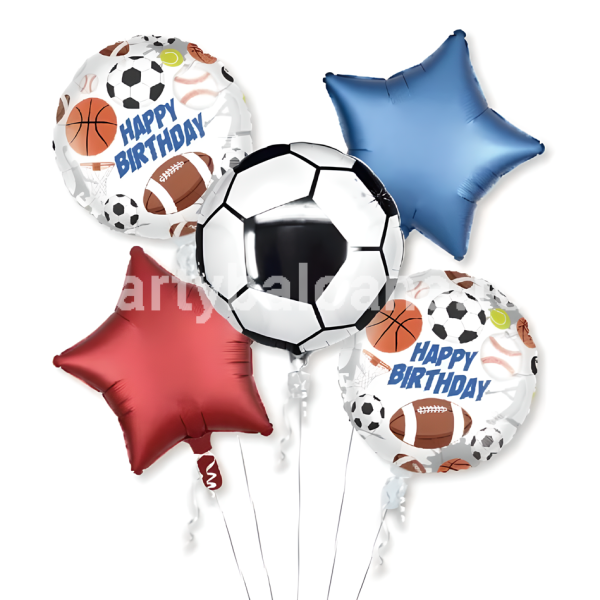 Set 5 Baloane Folie Tematică Fotbal și Sport – Minge