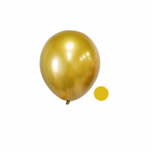 Set 50 Baloane Latex Auriu Chrome (30 cm) | Decor Metalizat Premium Buchet impresionant format din baloane din latex de 30 cm