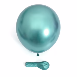 Set 50 Baloane Latex Chrome Verde (Verde Smarald / Emerald Green) 26 cm Grup de baloane din latex de 26 cm