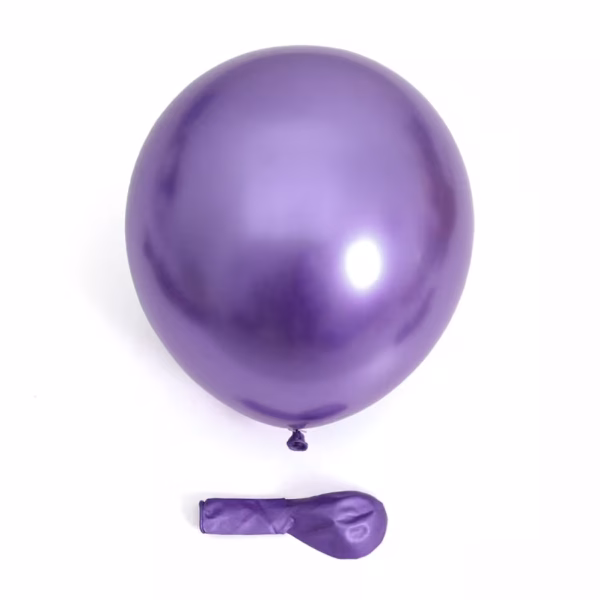 Set 50 Baloane Latex Mov Chrome (30 cm) | Decor Metalizat Premium Grup de baloane din latex umflate