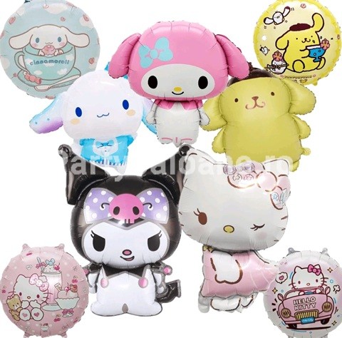 Set 9 baloane folie - HELLO KITTY KUROMI COD 12