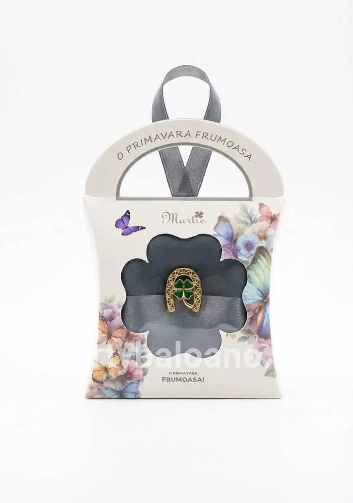 Set Cadou Eșarfă Elegantă și Broșă Surpriză în Cutie Premium (30x120 cm) – Cadoul Perfect de Mărțișor - Model 30