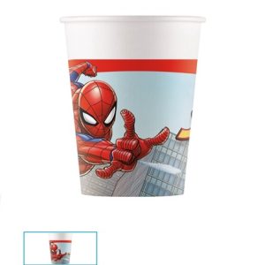 Set pahare party 200ml Spiderman Crime Fighter NG